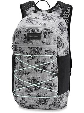 Dakine Gray Floral Backpack with Black Bungee Roses Designs